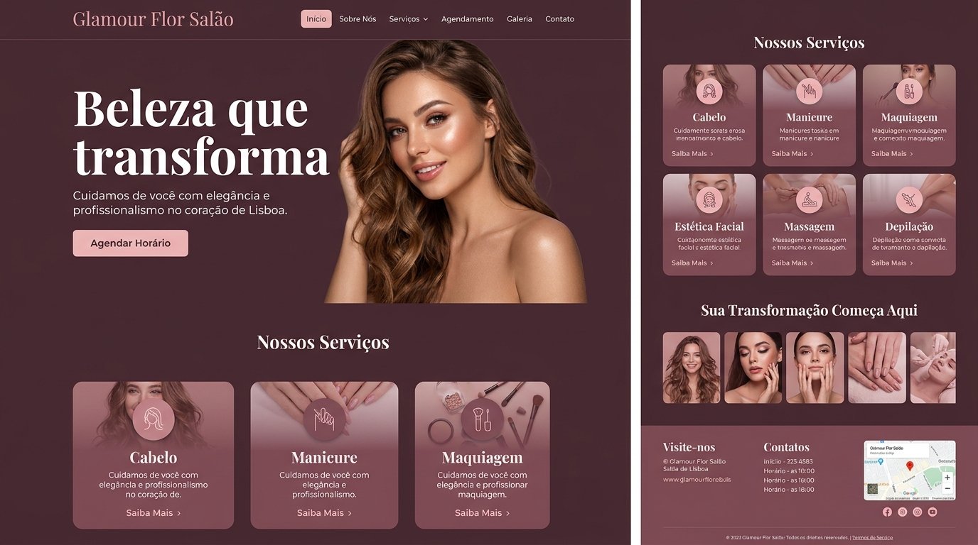 Glamuor Flor Salão